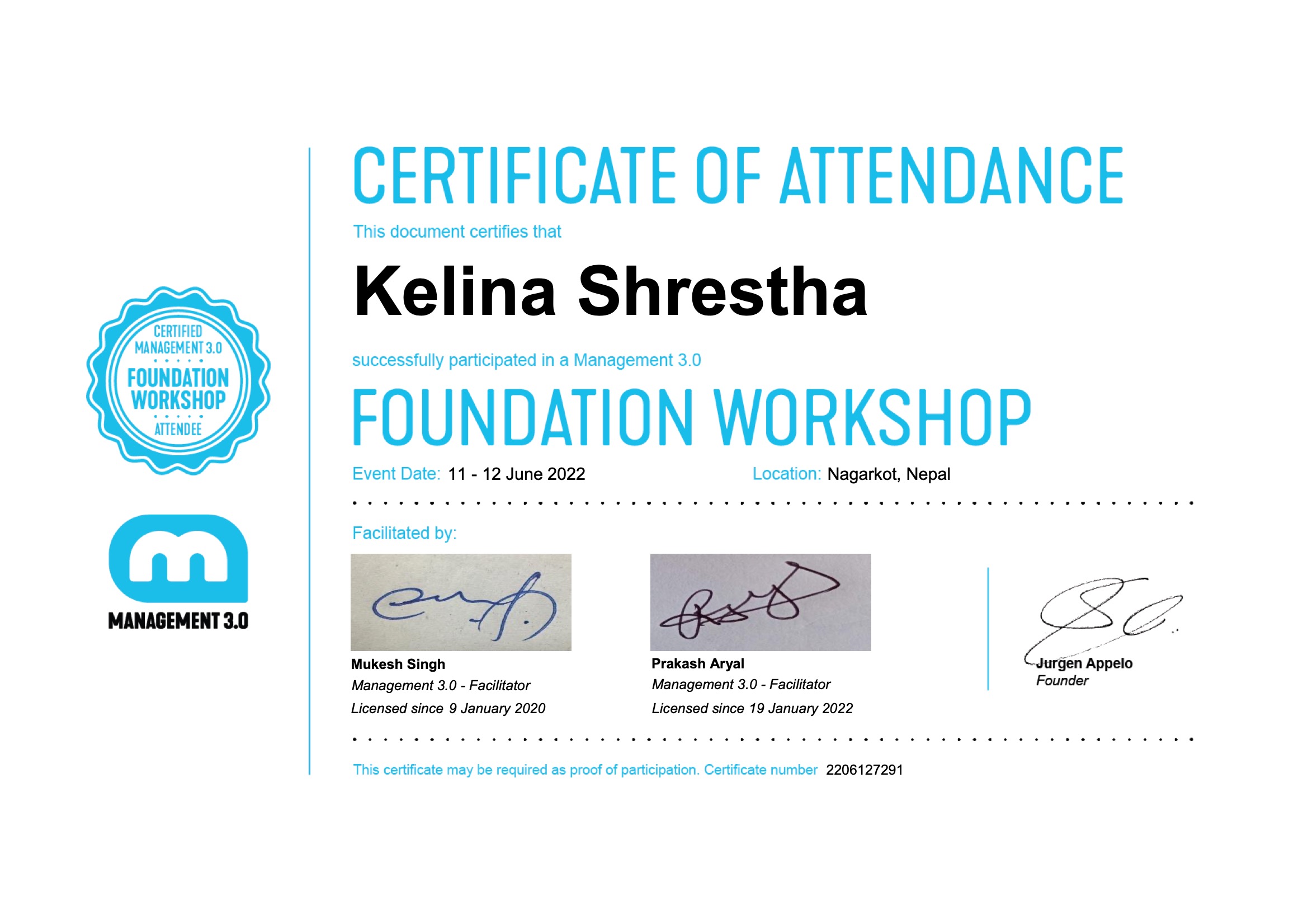 Management 3.0 Foundation Workshop